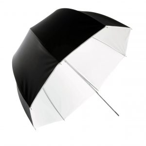 1140 Parapluie master PM blanc, Parabolique ø 80cm, avec sac de rangement