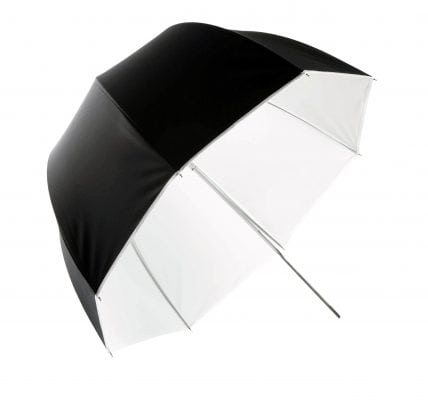 1140 Parapluie master PM blanc, Parabolique ø 80cm, avec sac de rangement