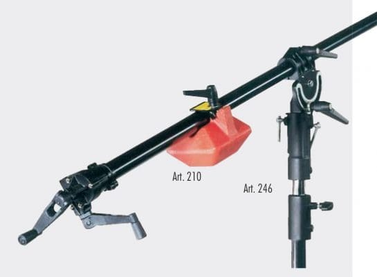 246 Superboom met chromen statief. lengte: 270 cm, Ø 35 mm - Afbeelding 2