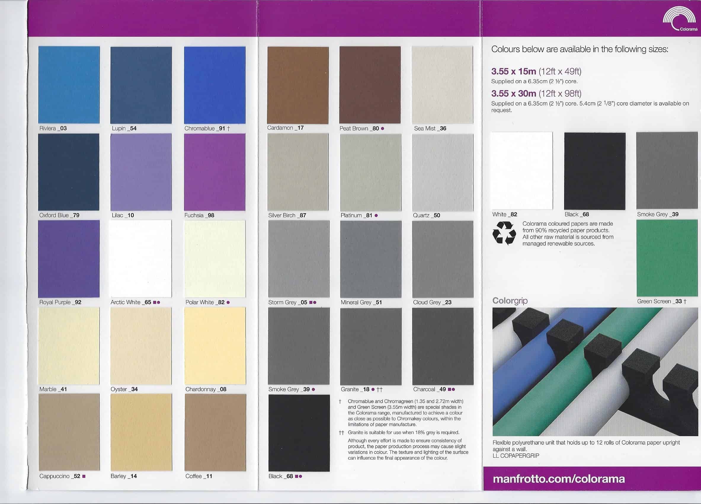 Colorama achtergrondpapier in 2.72 x 11 meter in 52 kleuren - Afbeelding 4