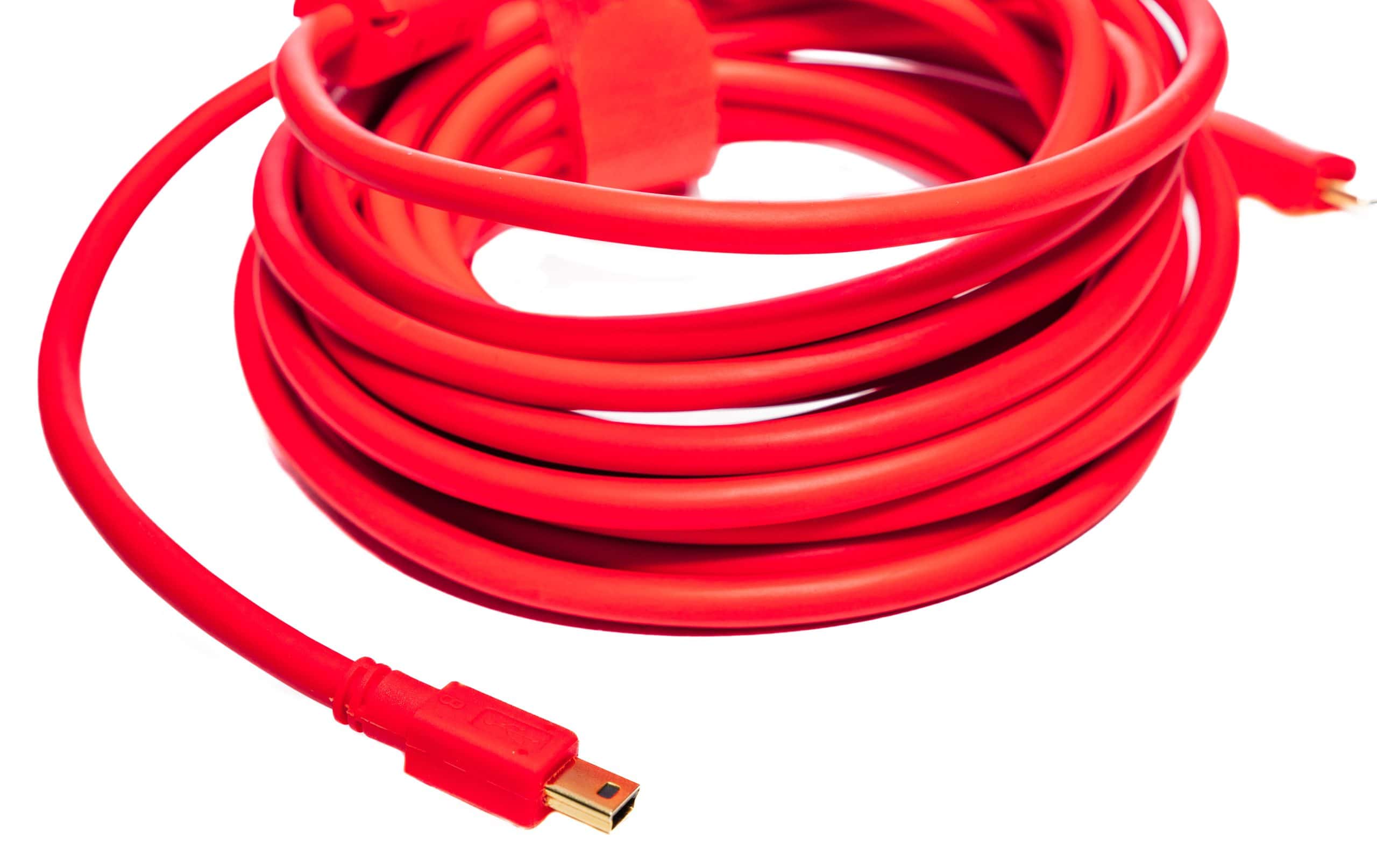 Câble d'attache IQwire 5mtr USB-C vers USB mini droit – Image 2
