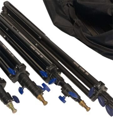 Set of 4 used Hensel tripods incl. bag - Image 2