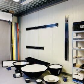 Henko railsysteem 250cm voor softboxen, reflectoren en flitsers - Afbeelding 8
