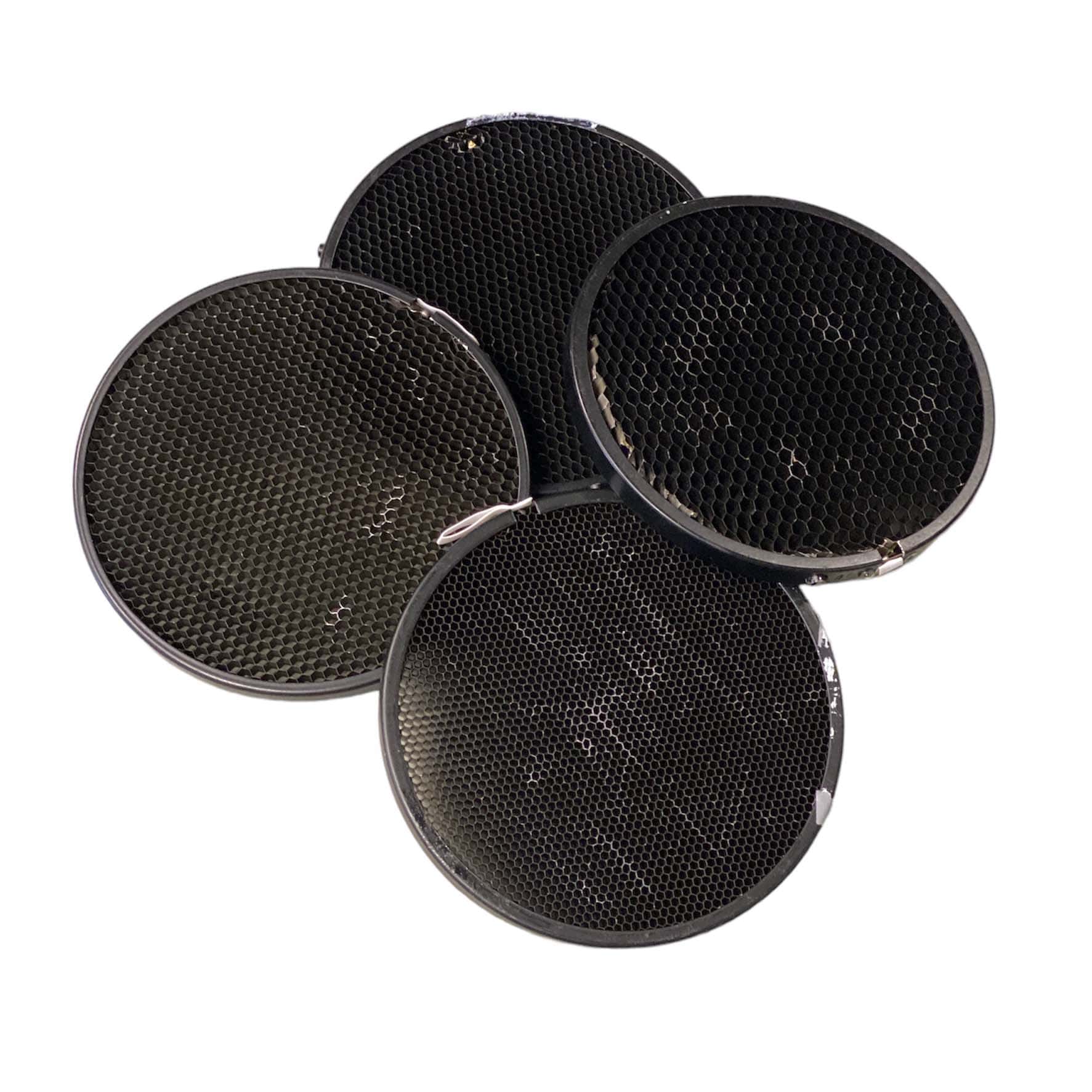 Gebruikte 4-delige gridset voor 7" Hensel reflector