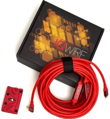IQWire Formula 15m – USB-C naar USB-C Haakse Tether Kabel (10Gbps) met Velocity Boosters - Afbeelding 2