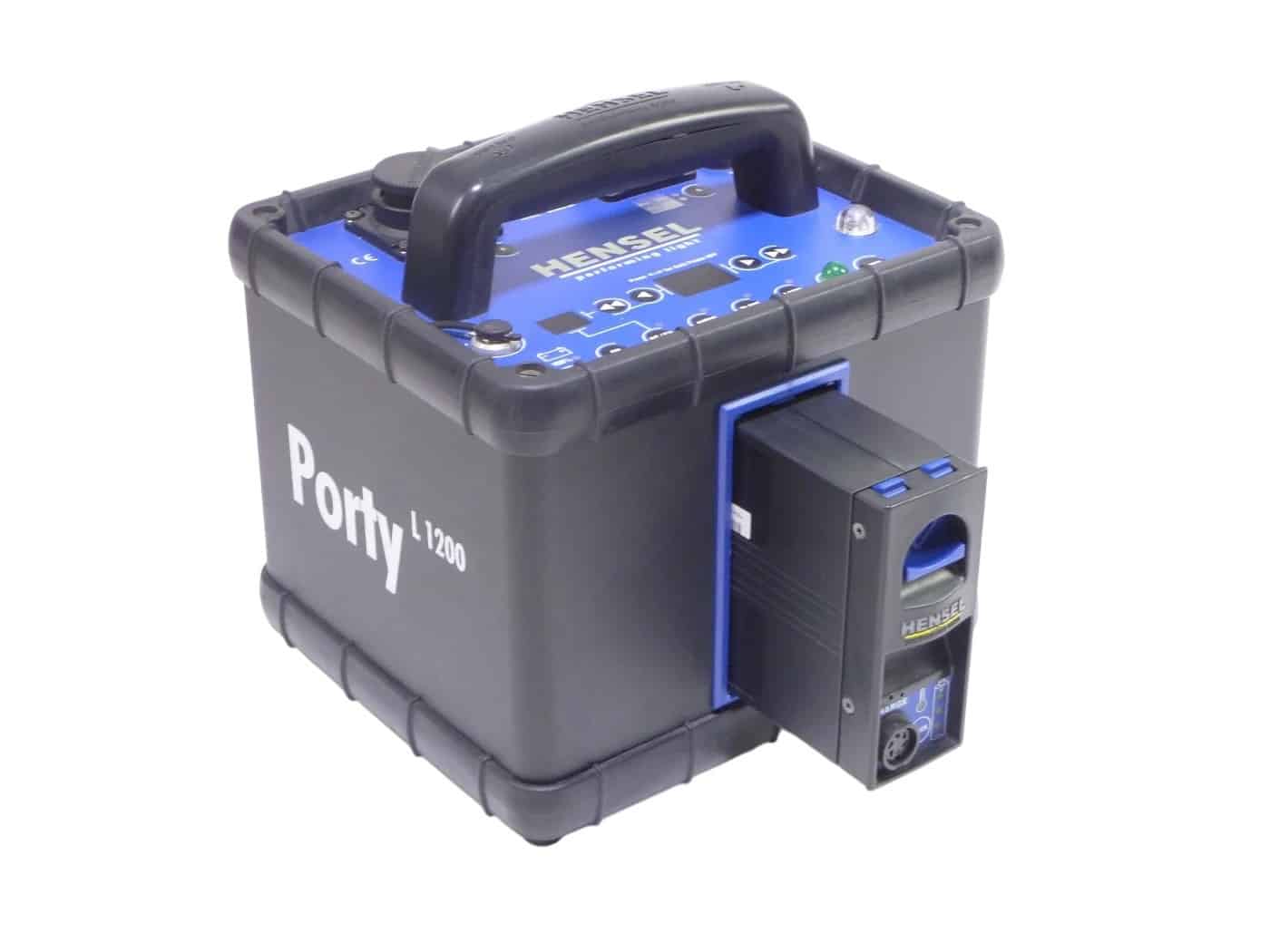 Gebruikte Hensel Porty L 1200 set – compleet met 2 accu's en 2 flitskoppen - Afbeelding 7