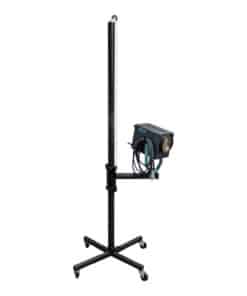 Gebruikte Broncolor Pulso-Spot 4 set – incl. Manfrotto zuilstatief met zijarm (2,40 m)